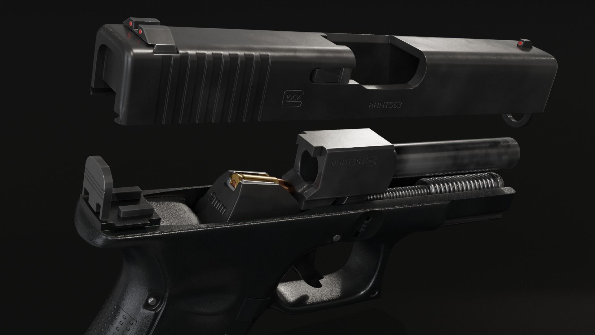 Glock 19 3D model_13