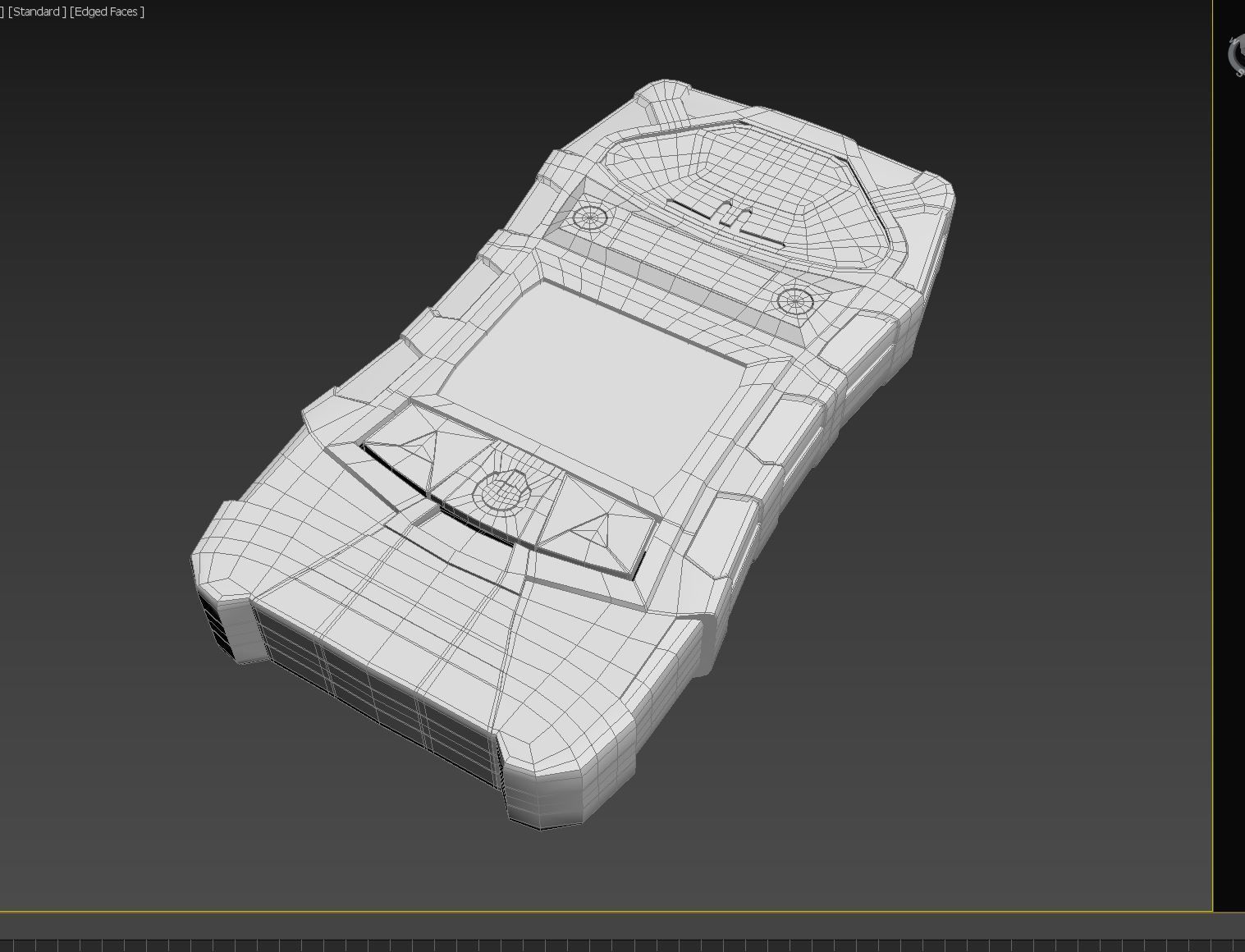 Product model device Meter industrial Low-poly 3D model_2