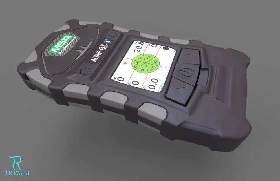 Product model device Meter industrial Low-poly 3D model_0