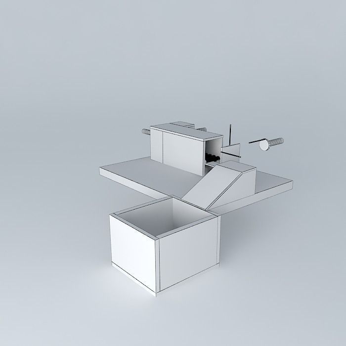 Conveyor belt Free 3D model_3