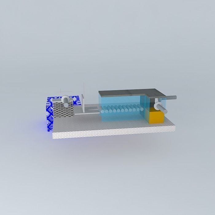 Conveyor belt Free 3D model_2