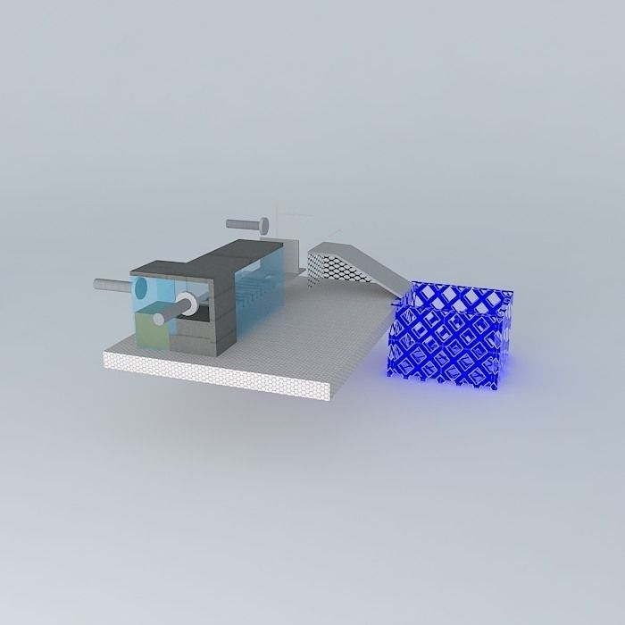 Conveyor belt Free 3D model_1