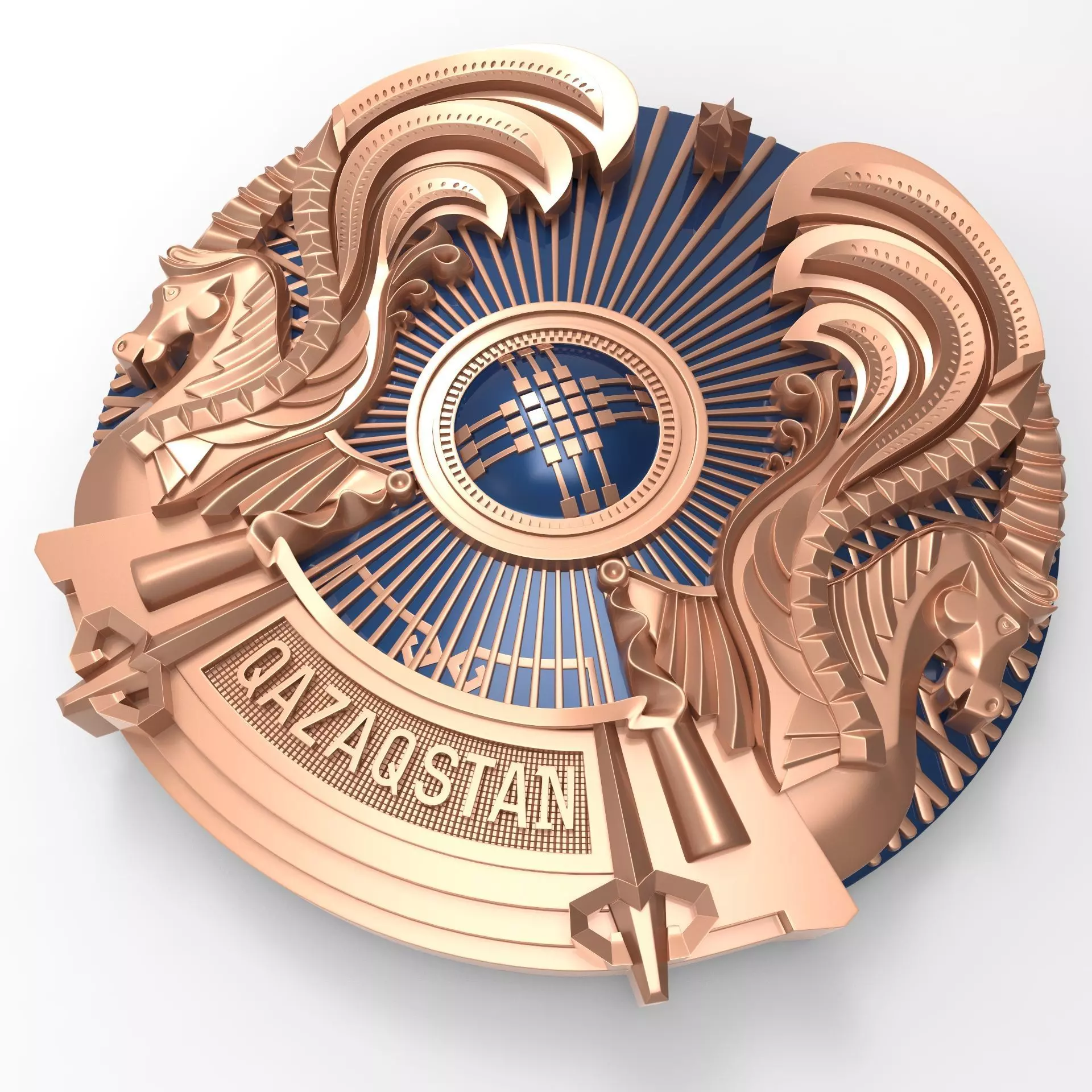 coat of arms of Kazakhstan 3D model
