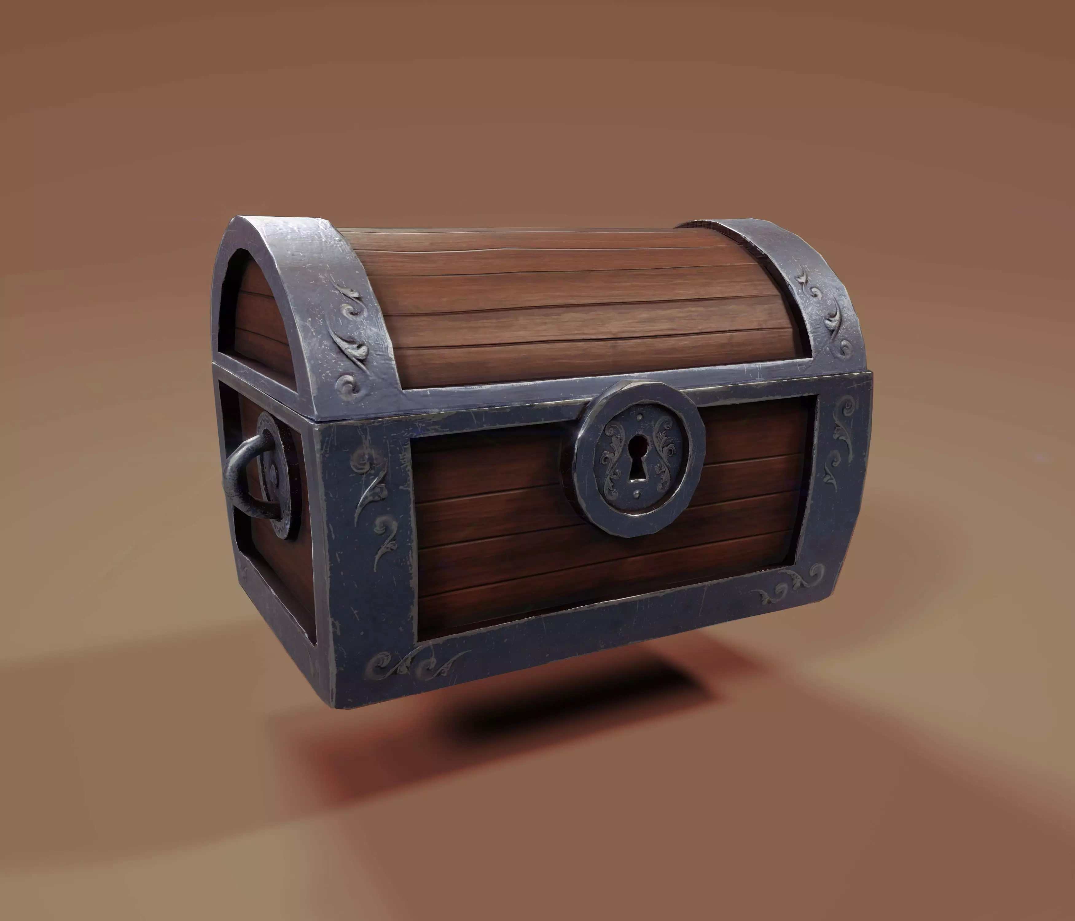 Free Stylized Chest 3D Model Free low-poly 3D model