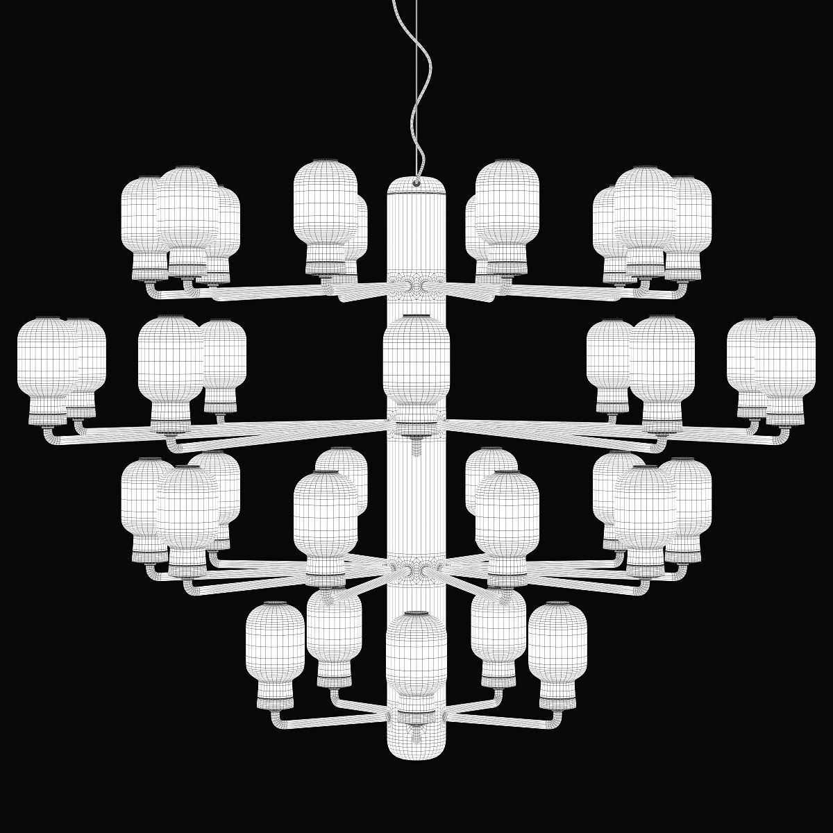 Normann copenhagen amp chandelier large-EU version 3D model_3