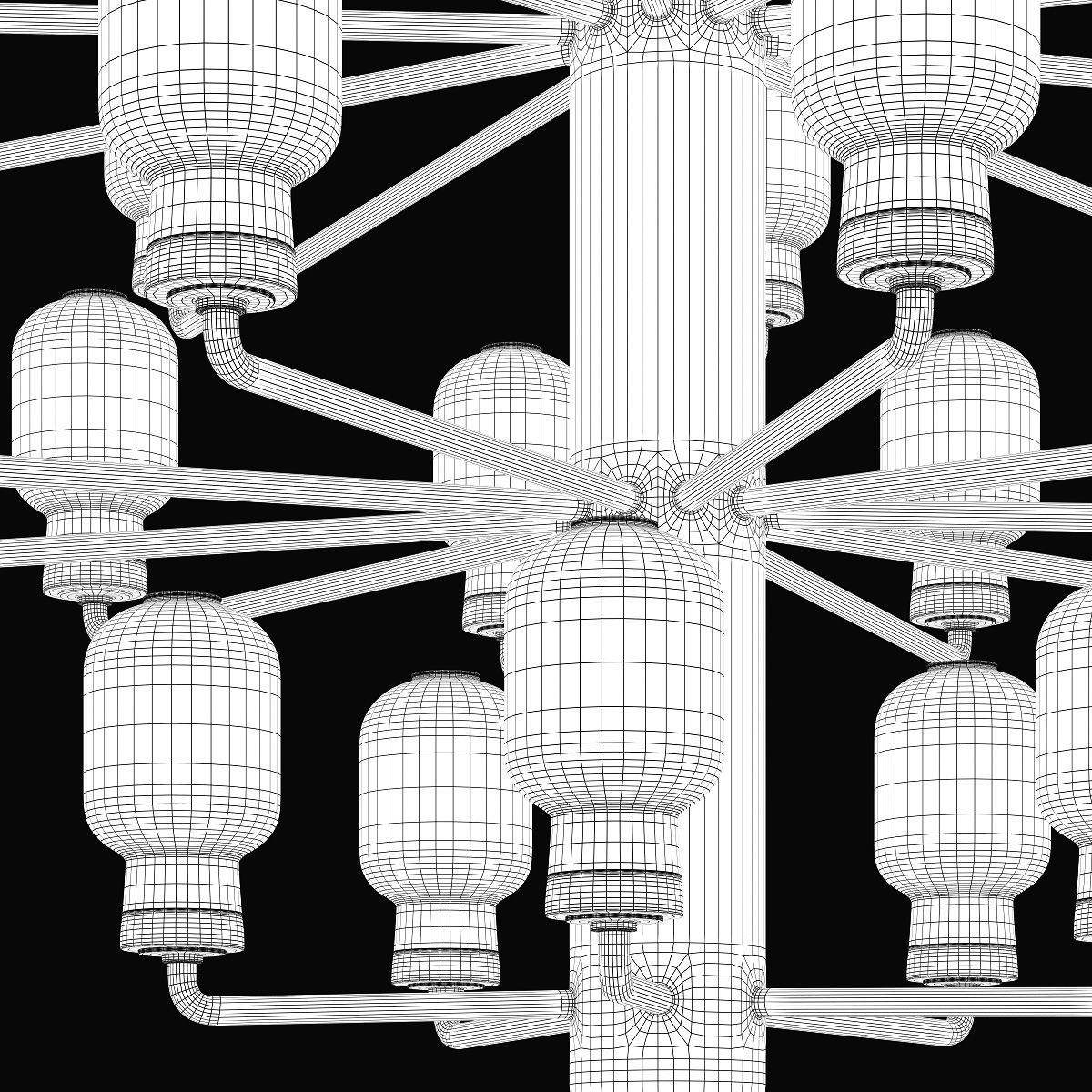 Normann copenhagen amp chandelier large-EU version 3D model_4