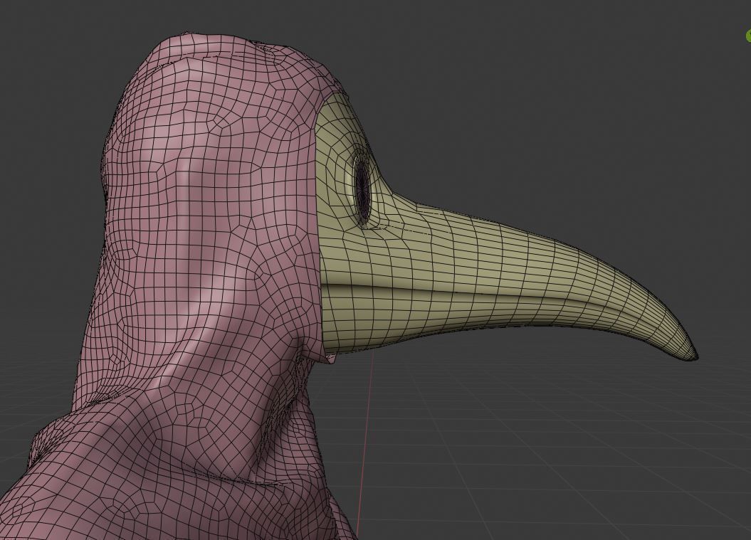 Plague doctor customizable 2 poses 3D model_29