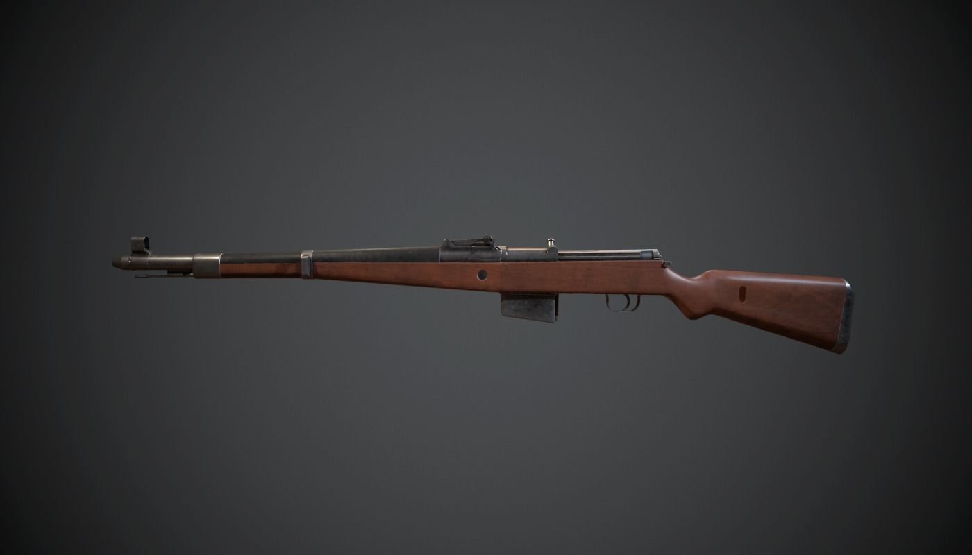 Gewehr 41 Low-poly 3D model_11
