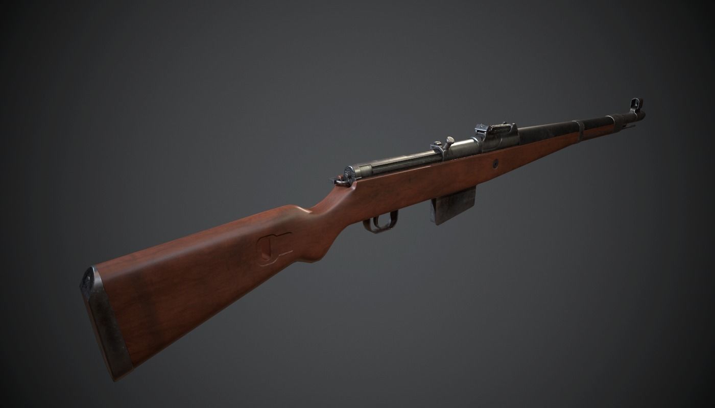 Gewehr 41 Low-poly 3D model_7