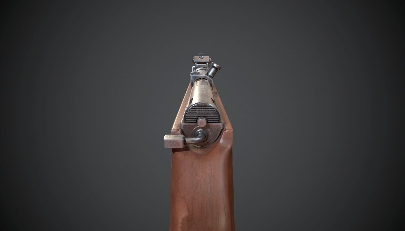 Gewehr 41 Low-poly 3D model_5