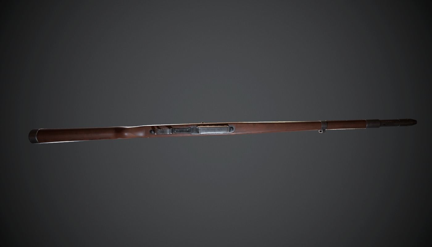 Gewehr 41 Low-poly 3D model_8