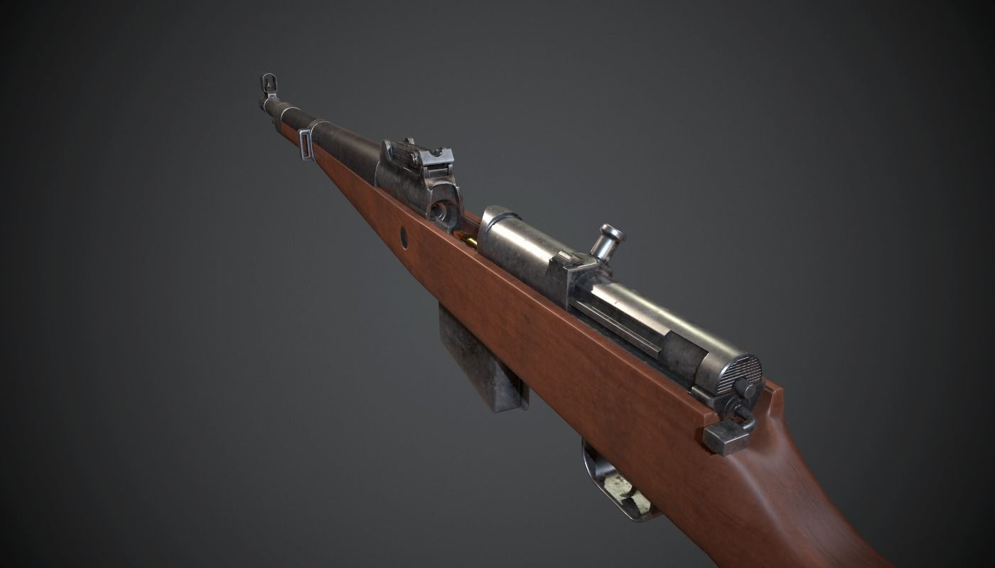 Gewehr 41 Low-poly 3D model_4