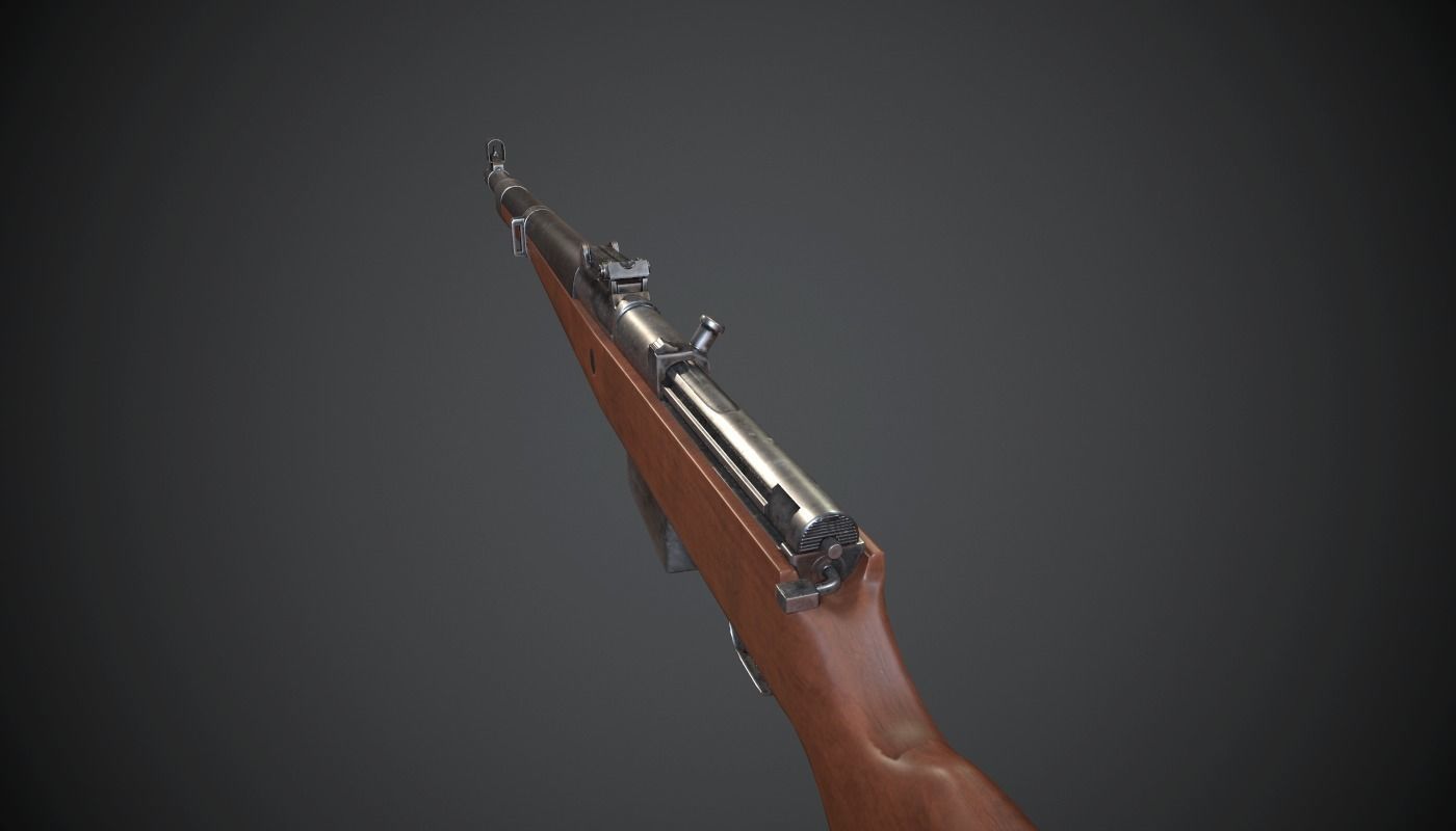 Gewehr 41 Low-poly 3D model_2