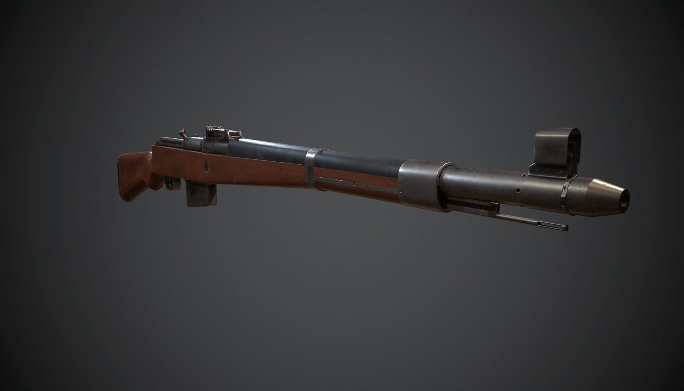 Gewehr 41 Low-poly 3D model_6