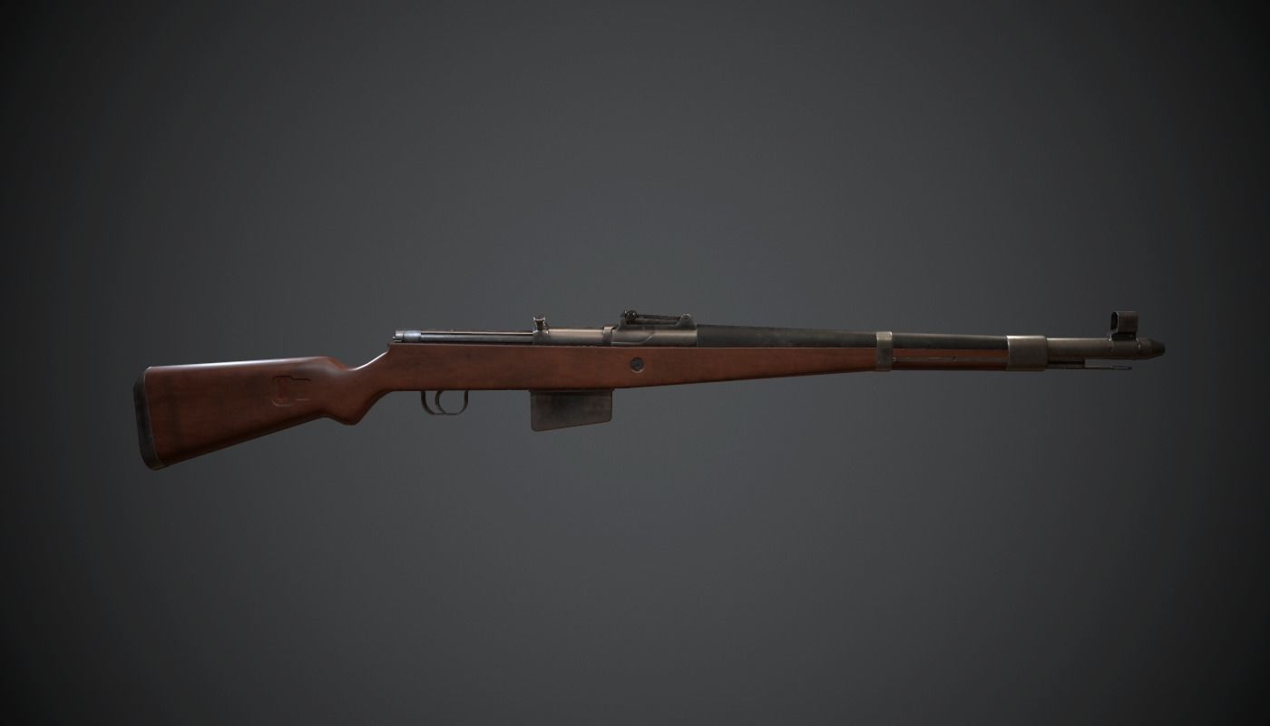 Gewehr 41 Low-poly 3D model_10