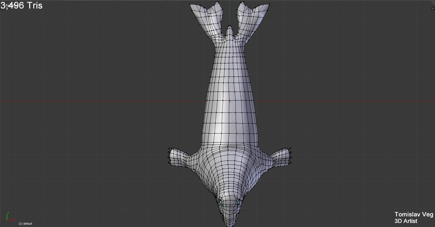 Elephant seal low poly Low-poly 3D model_13