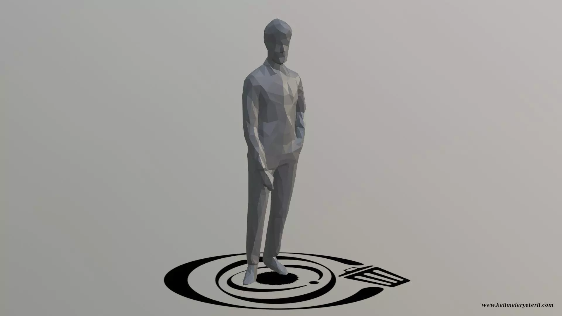 Human 015 LP R Low-poly 3D model_0