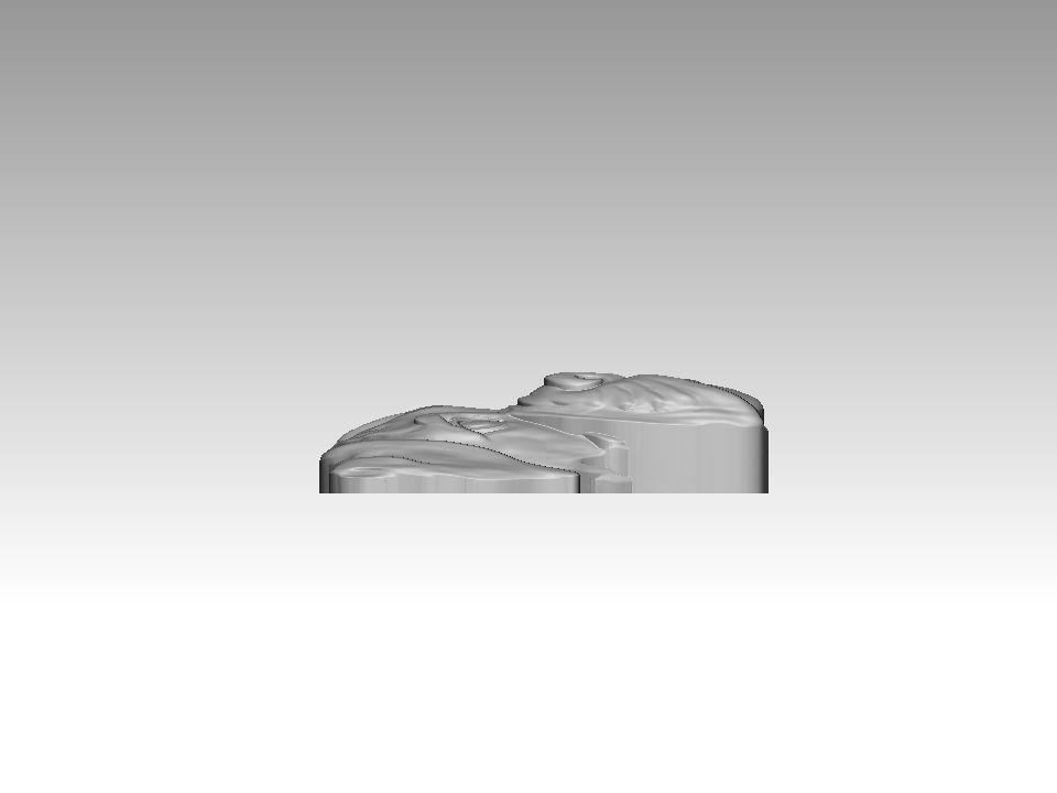 Boxer dog bas relief for medaillon or pendant 3D print model 3D print model_13