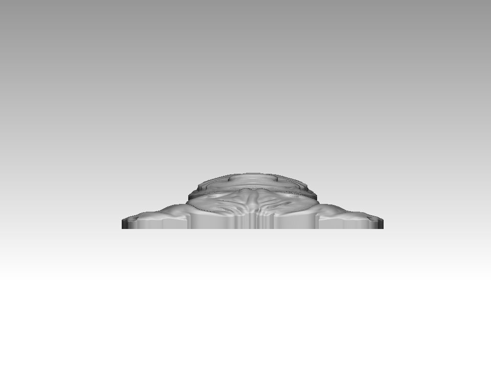 Boxer dog bas relief for medaillon or pendant 3D print model 3D print model_12