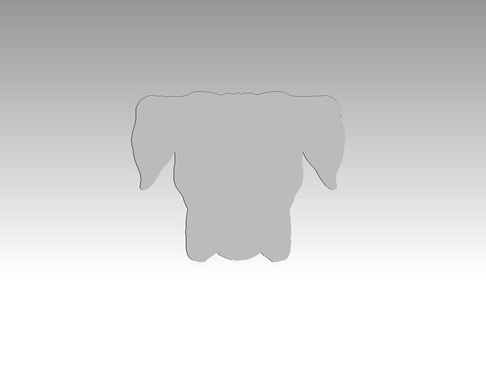 Boxer dog bas relief for medaillon or pendant 3D print model 3D print model_10