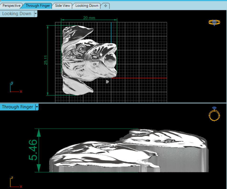 Boxer dog bas relief for medaillon or pendant 3D print model 3D print model_5