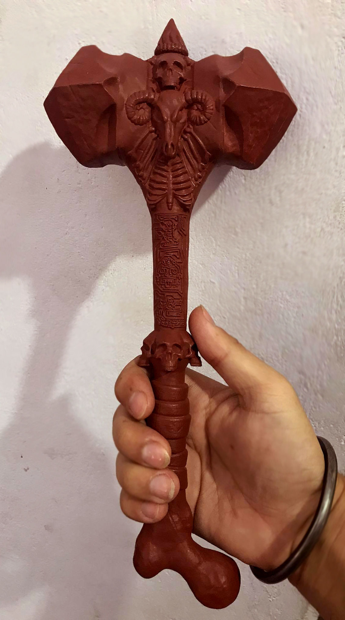 Ancient Bone Hammer Cosplay Free 3D print model_15