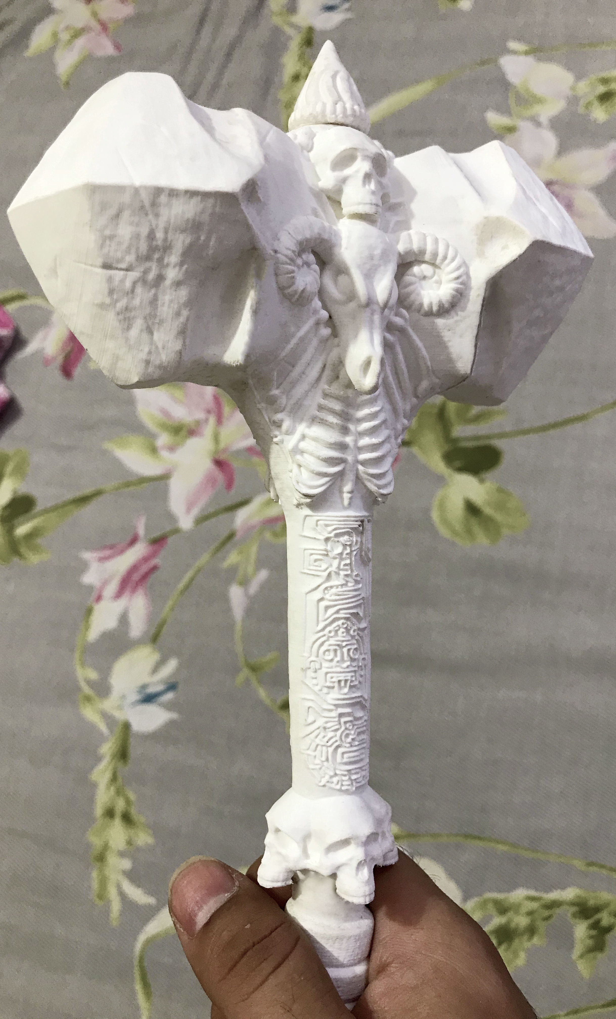 Ancient Bone Hammer Cosplay Free 3D print model_16