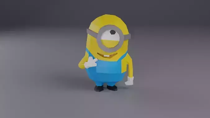 Low-Poly Minion Carl 3D model