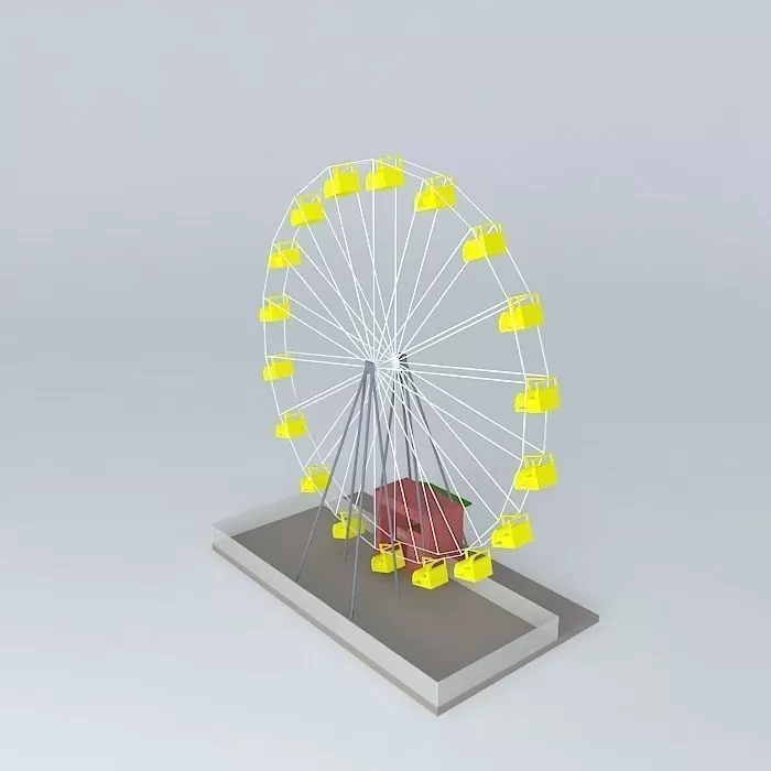 Noria ferris wheel Free 3D model