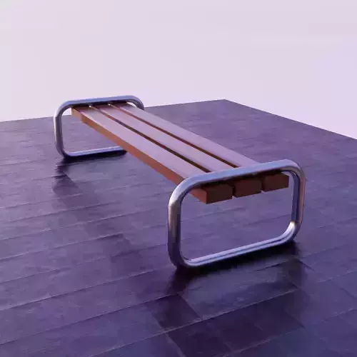 Bench Low-poly 3D model