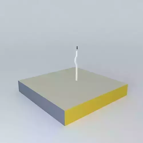 Buckling square with pencil on top