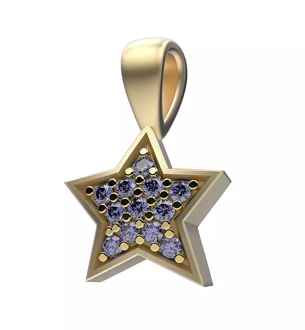 Pendant Stars 3D print model