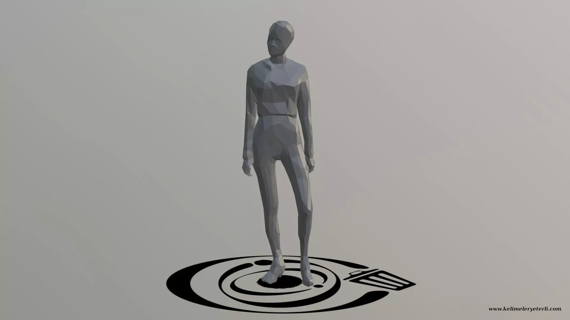 Human 018 LP R Low-poly 3D model_0