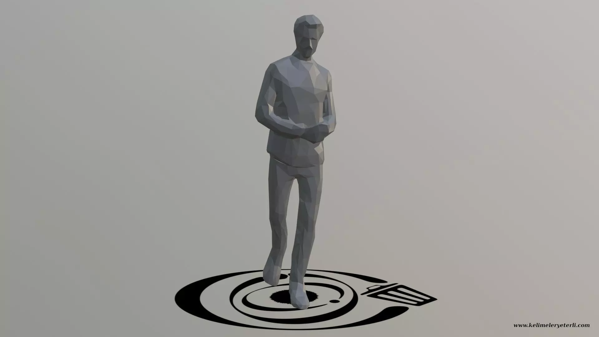 Human 019 LP R Low-poly 3D model_0