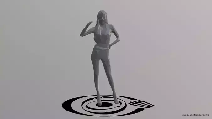Human 020 LP R Low-poly 3D model