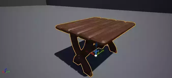 Table dark walnut wood