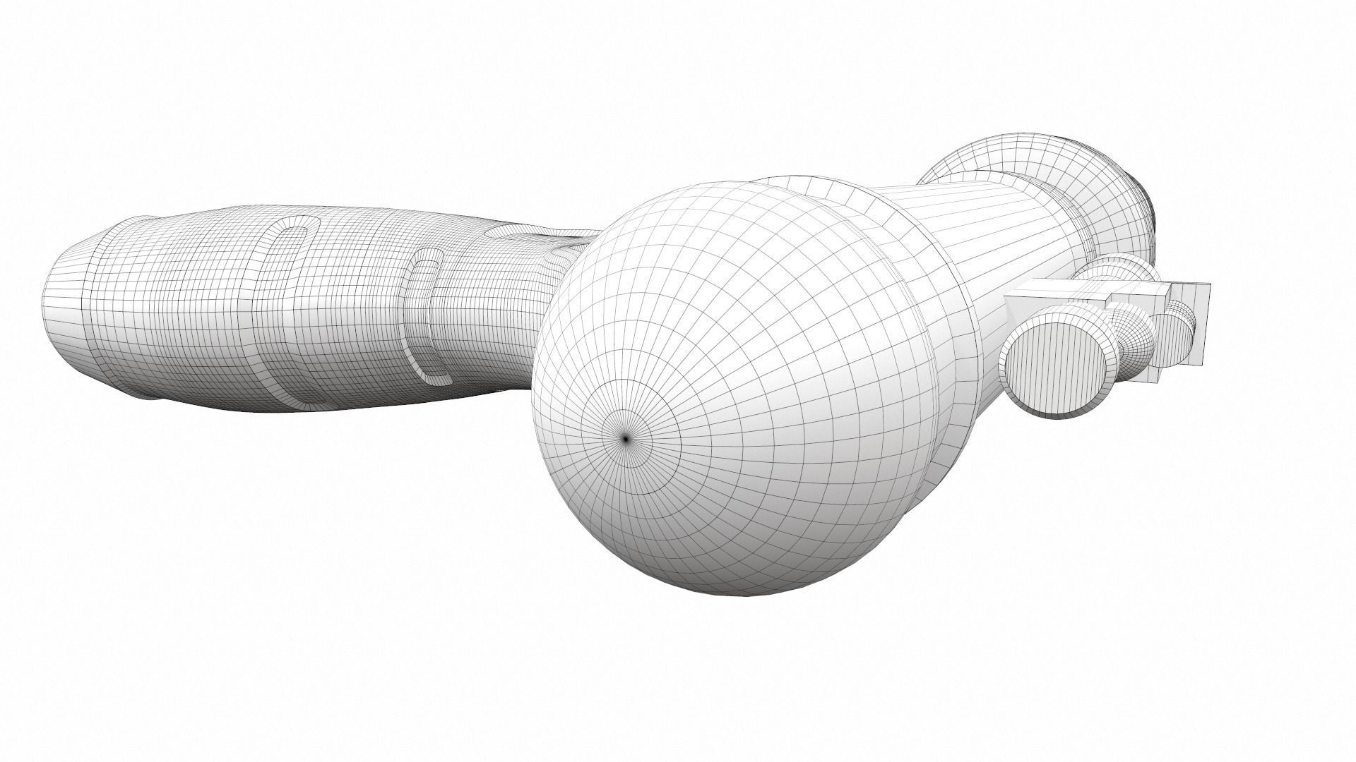 Tactical toy gun 1 3D model_11