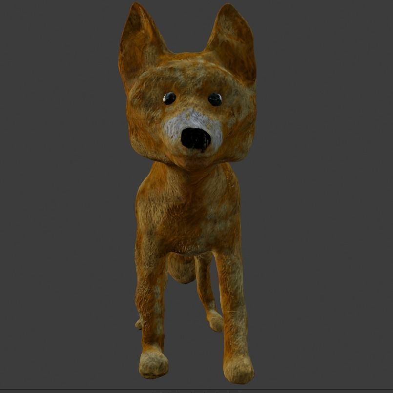 Coyote Puppy 3D model_4