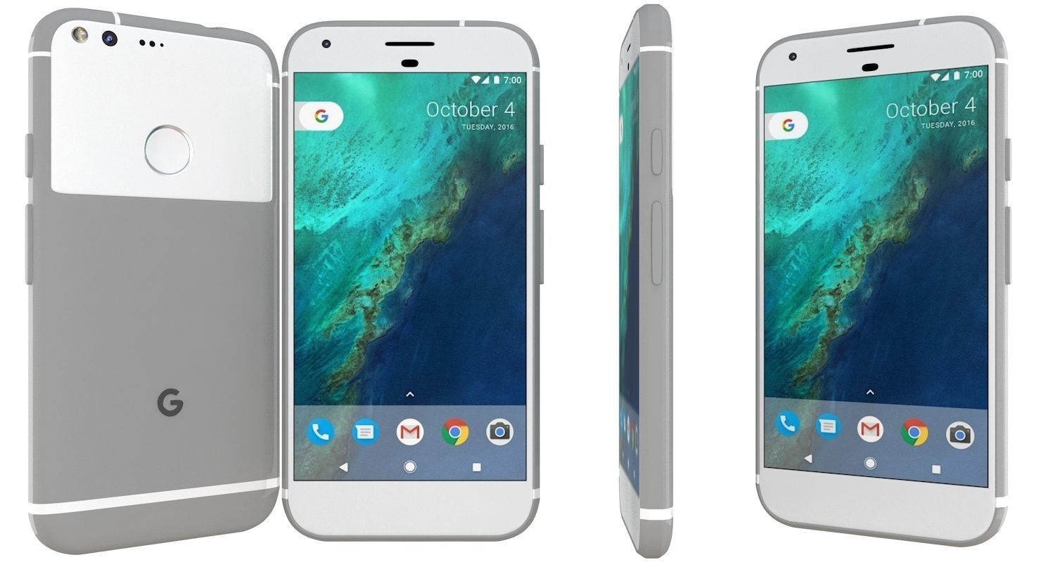 Google Pixel XL Very Silver 3D model_3