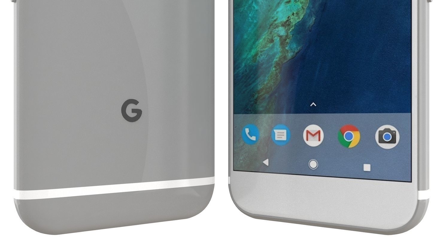 Google Pixel XL Very Silver 3D model_13