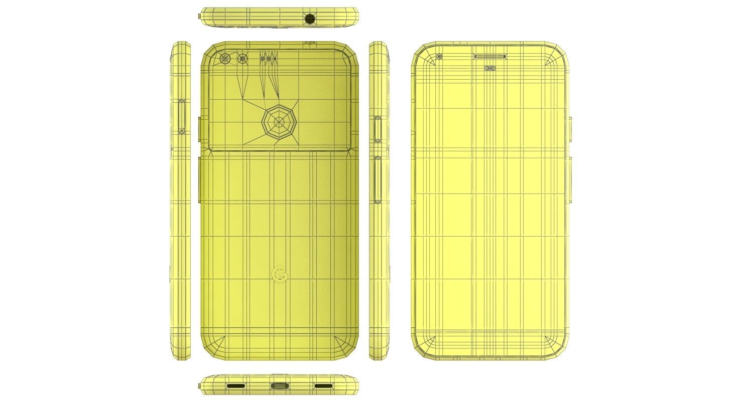 Google Pixel XL Very Silver 3D model_23