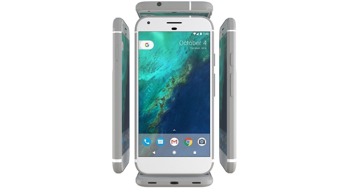 Google Pixel XL Very Silver 3D model_14