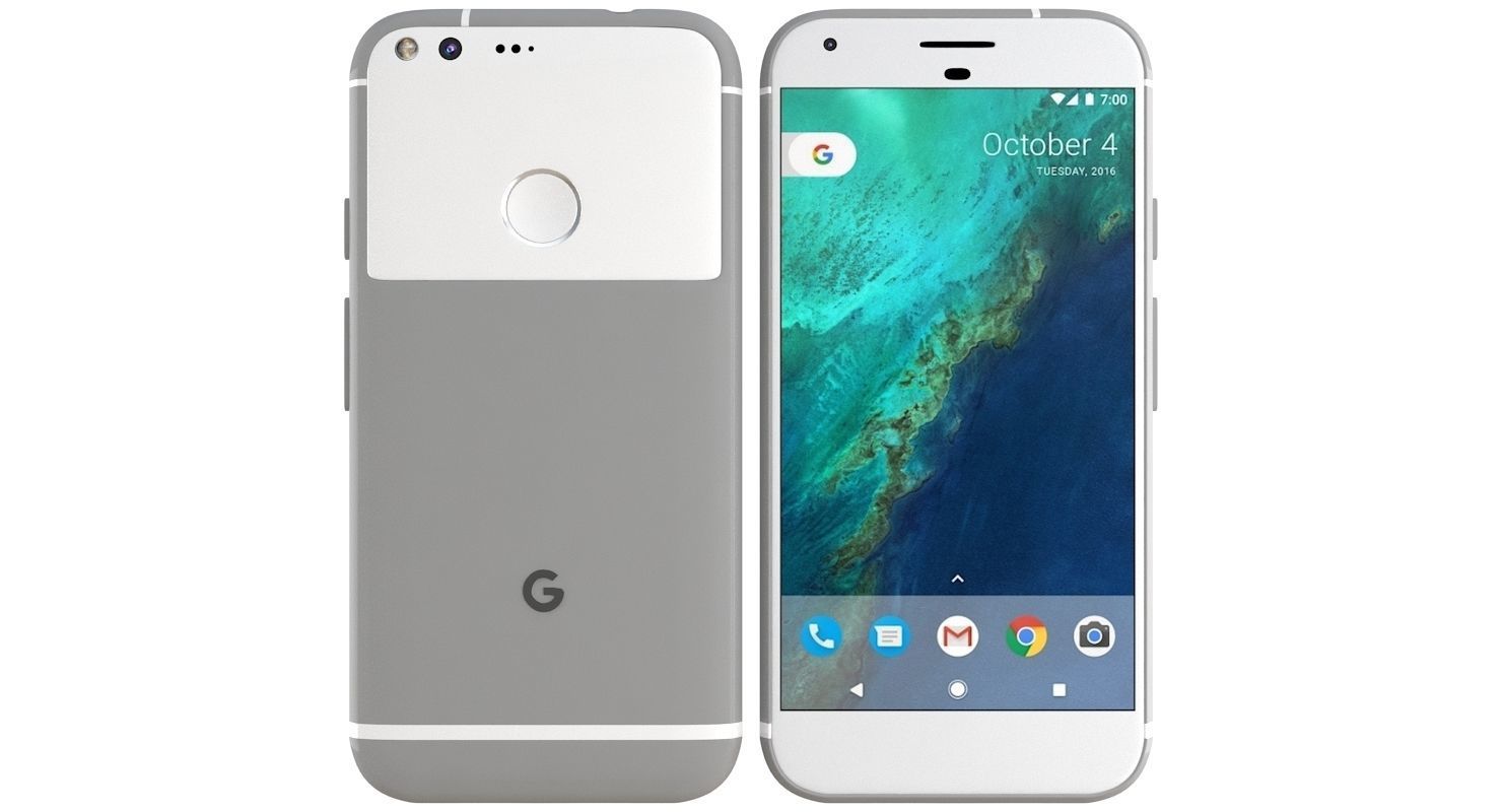 Google Pixel XL Very Silver 3D model_5