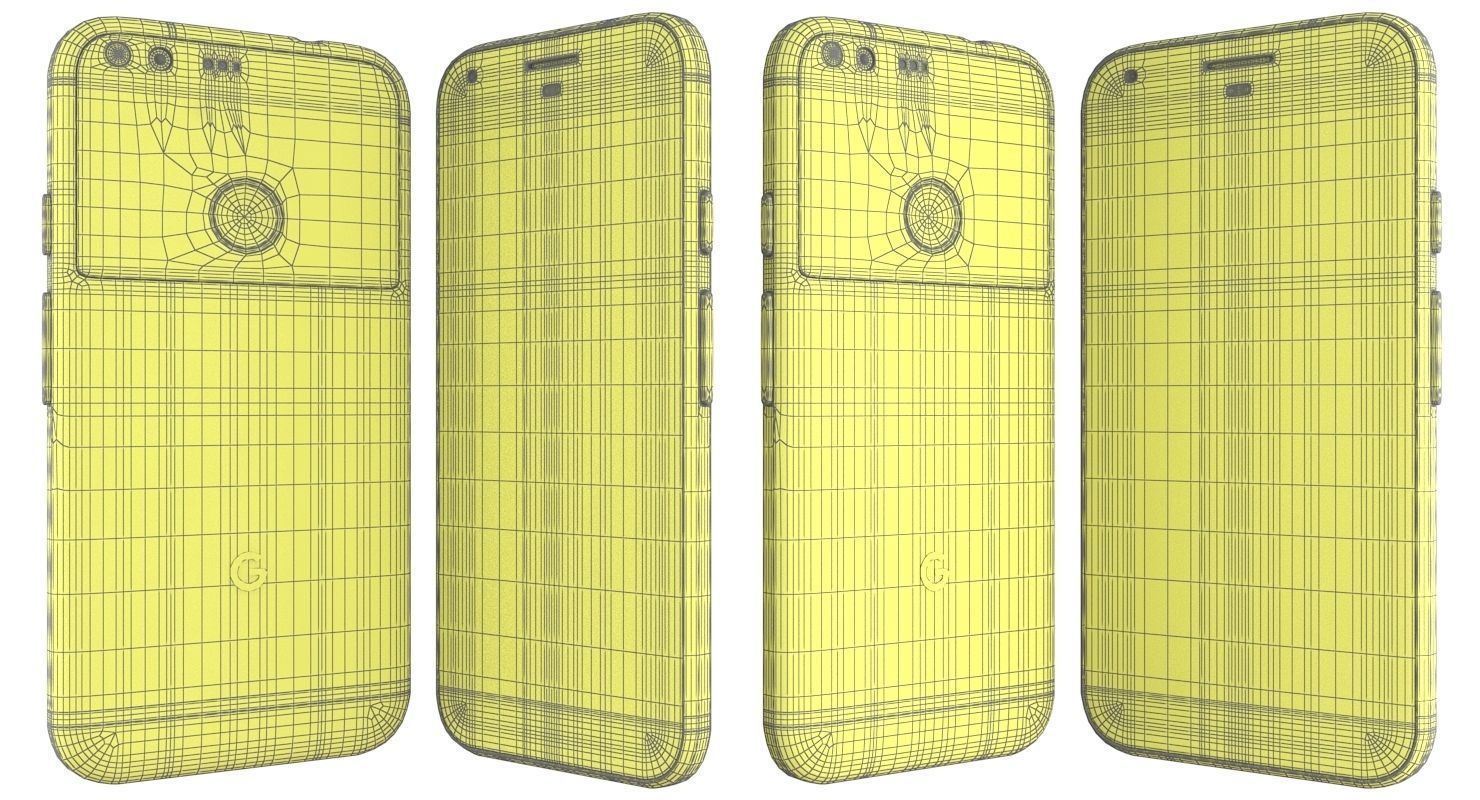 Google Pixel XL Very Silver 3D model_17