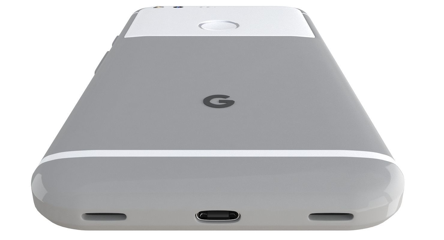 Google Pixel XL Very Silver 3D model_10