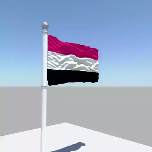 Egypt flag 3D model