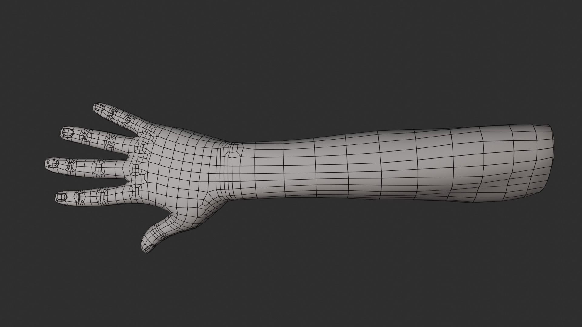 Female Right Hand Rigged Low-poly 3D model_23