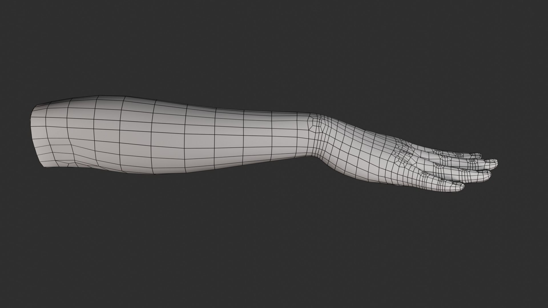 Female Right Hand Rigged Low-poly 3D model_25