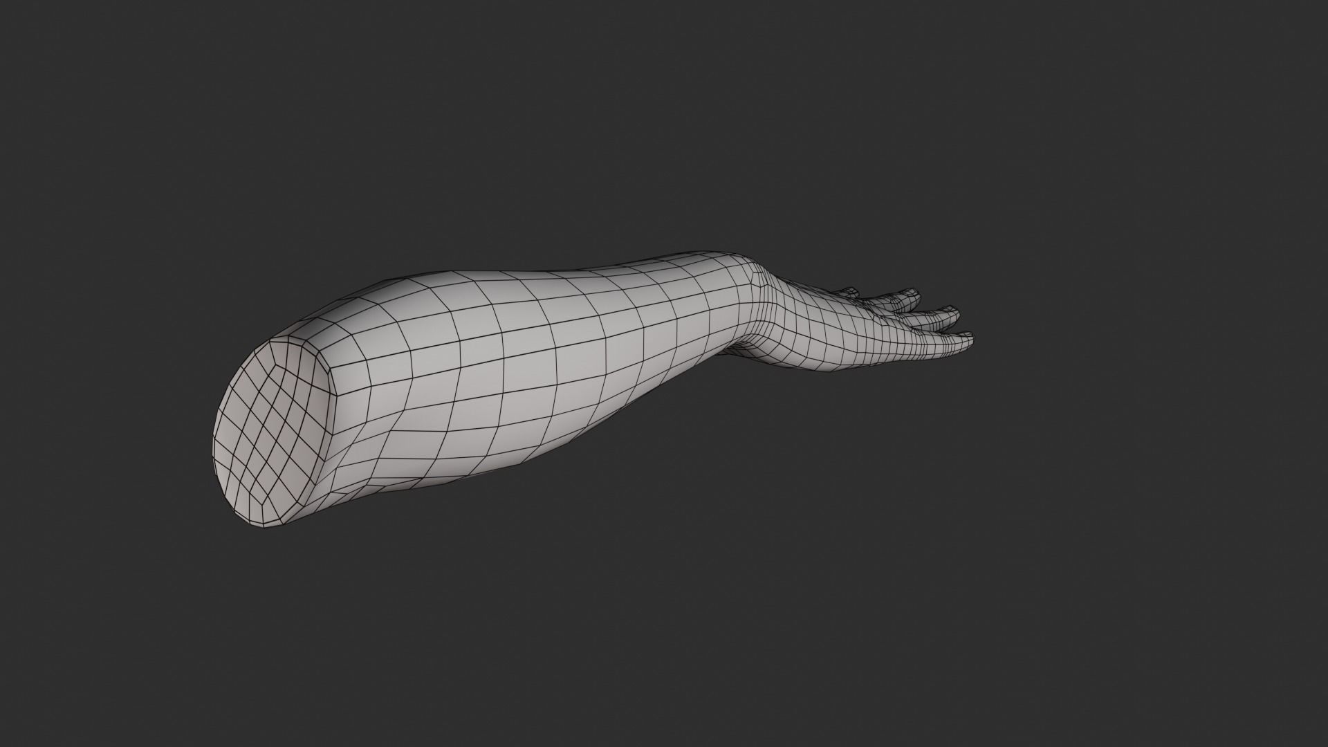 Female Right Hand Rigged Low-poly 3D model_29