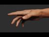 Female Right Hand Rigged Low-poly 3D model_1